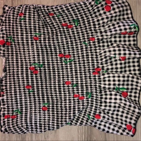 Checkered Tube Top - Picture 2 of 2